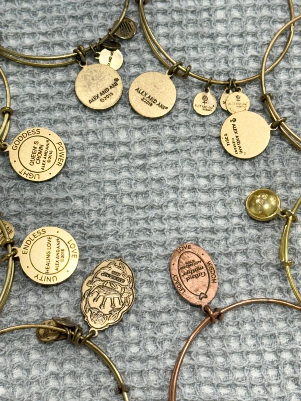 Lot of 8 Preowned Alex and Ani Bracelets